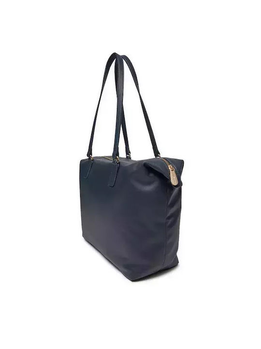 Poppy Γυναικεία Τσάντα Shopper Ώμου Μπλε