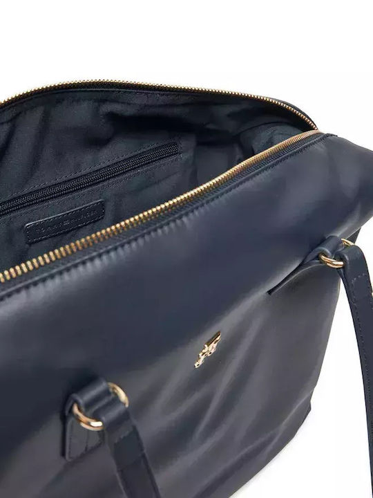 Poppy Γυναικεία Τσάντα Shopper Ώμου Μπλε