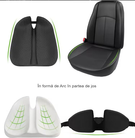 Pernă Ortopedică din Spumă cu Memorie 4D Qfc-060b Arvada Ergosupport Formă V Dimensiuni 43x45x13.5x7cm Husă Detasabilă Respirabilă Design Ergonomic Îmbunătățit Husă din Flanel