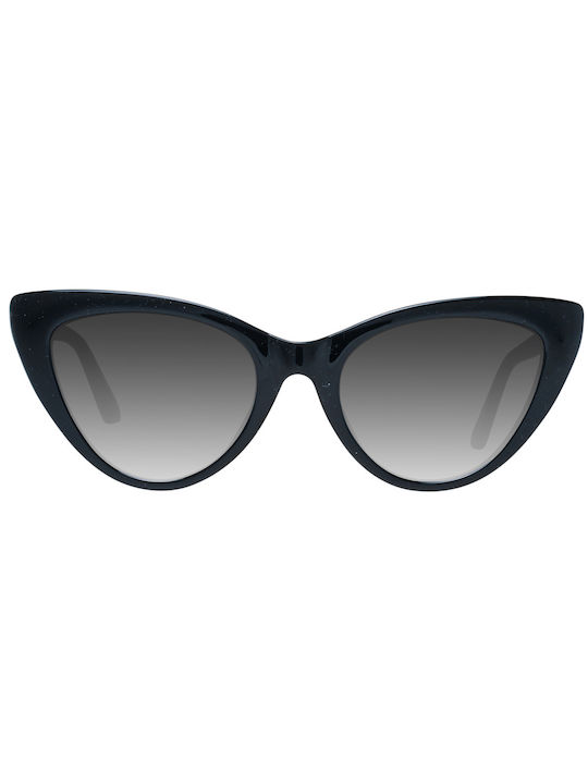 Guess Women's Sunglasses with Black Plastic Frame and Black Gradient Lens GF6147 01B