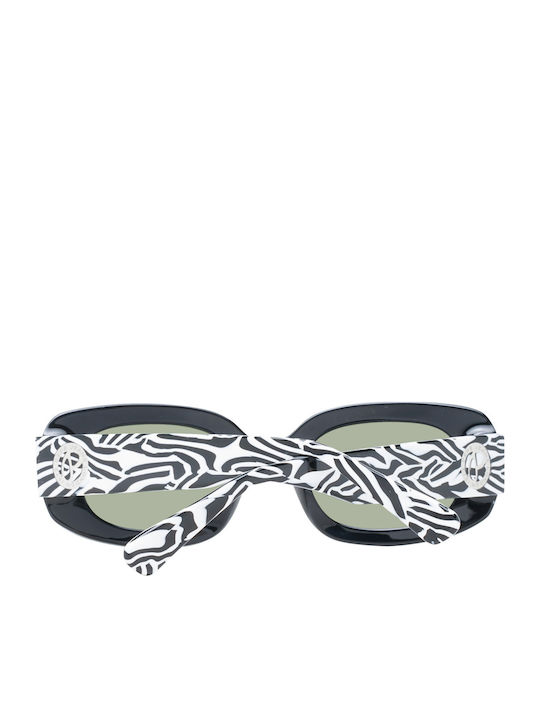 Pepe Jeans Women's Sunglasses with Black Plastic Frame and Green Lens PJ7410-075