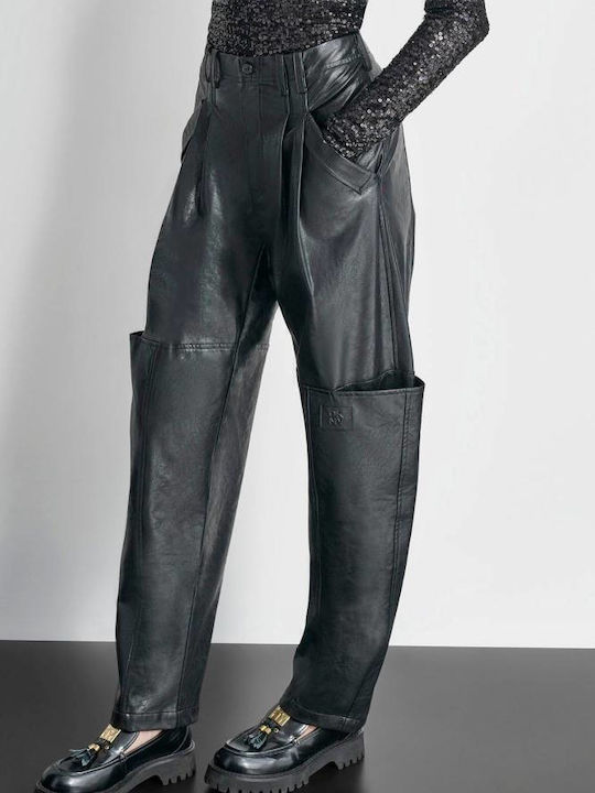 Women's Fabric Trousers Black