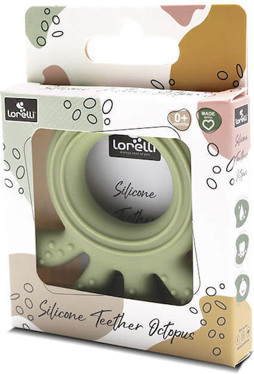 Lorelli Octopus Μασητικός Κρίκος Οδοντοφυΐας από Σιλικόνη για 0 m+ Πράσινο