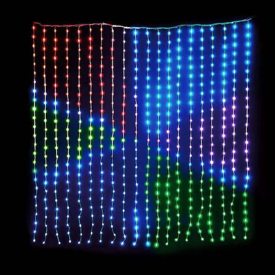 Смарт LED Лампички 1 м x 100 см RGB тип Завеса