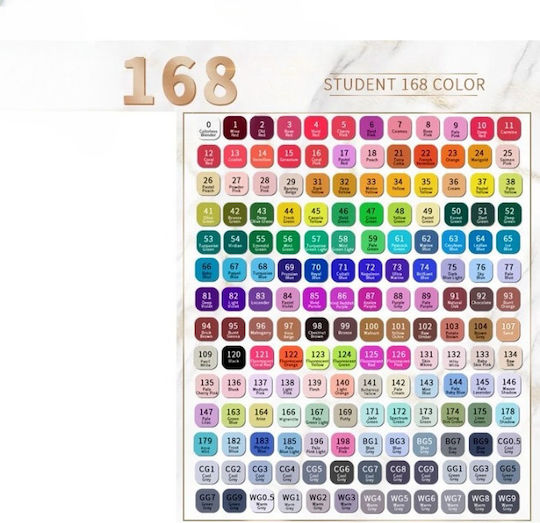 Marker Gestaltung von 1mm Set 80 Farben
