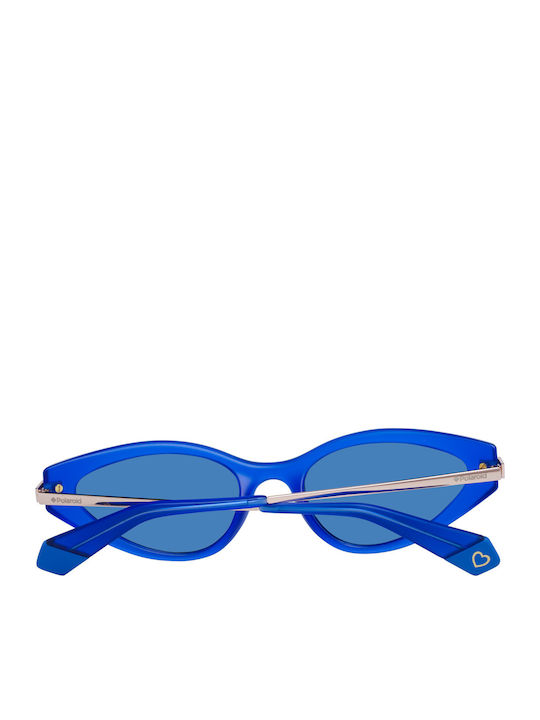 Polaroid Women's Sunglasses with Blue Frame and Blue Lens PLD4074/S/LI UJY/C3