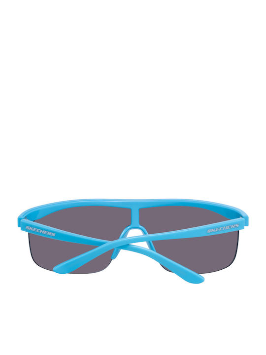 Skechers Unisex Sunglasses with Blue Plastic Frame and Blue Mirror Lens SE6106 0090X