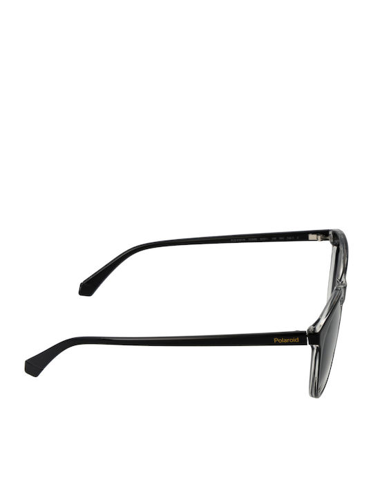 Polaroid Women’s Sunglasses With Black Horn-Rimmed Frame And Grey Lens PLD4161/S 7C5/M9