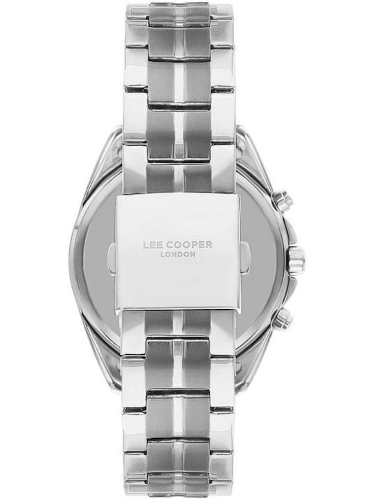Lee Cooper Men's Watch Chronograph Battery with Silver Metal Bracelet