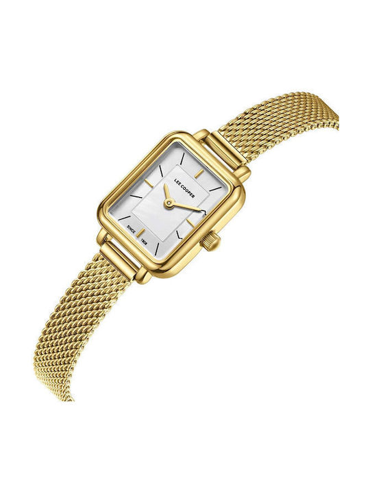 Lee Cooper Women's Watch with Gold Metal Bracelet