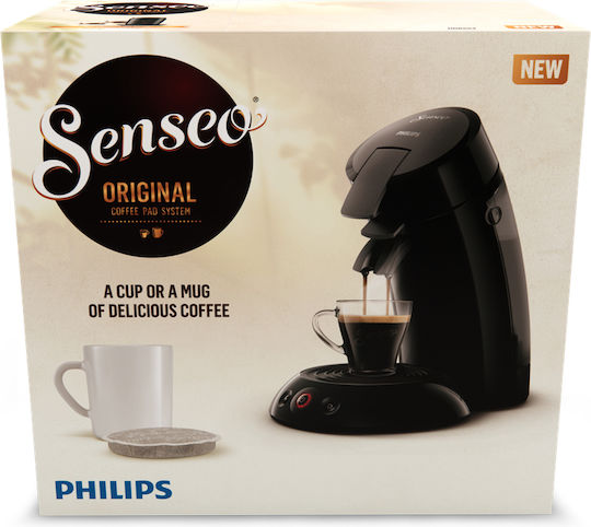 Philips Senseo Καφετιέρα για Κάψουλες Senseo Πίεσης 1bar Μαύρη