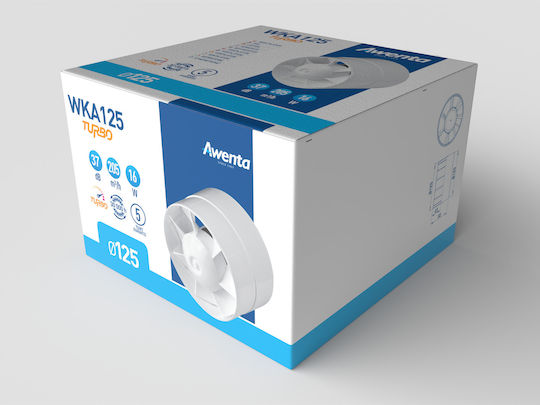Awenta WKA125 Εξαεριστήρας Μπάνιου 125mm