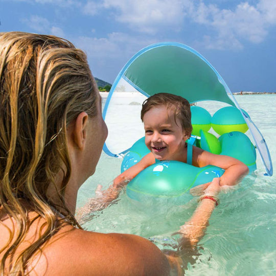 Schwimmtrainer Swimtrainer mit Sonnenschutz Blau