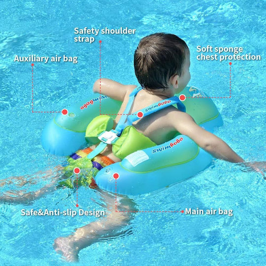Swimbobo Schwimmtrainer Swimtrainer mit Sonnenschutz Grün