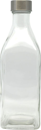 Ankor Flasche Wasser Glas mit Schraubverschluss Transparent 1000ml