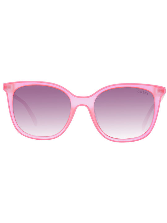 Guess Women's Sunglasses with Pink Plastic Frame and Pink Gradient Lens GU3060 74F