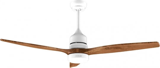 Cecotec Energy Silence Aero Ceiling Fan 132cm with Light and Remote Control Brown