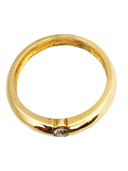Kosmima1 Ring with Zircon made of Gold 14K
