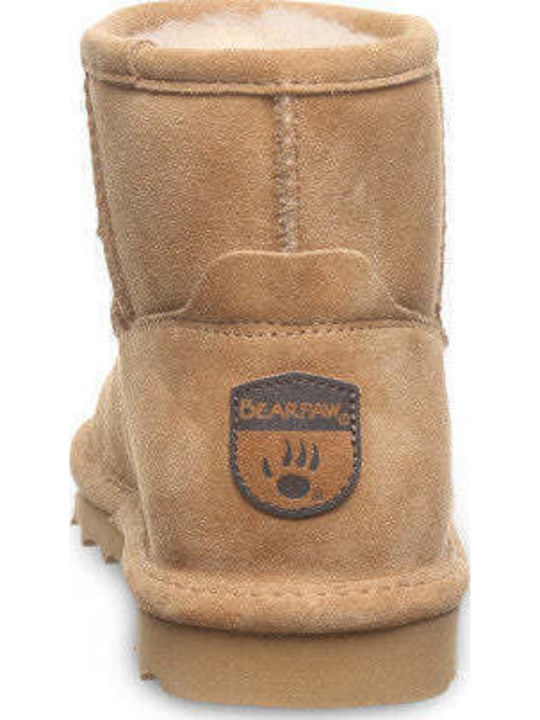 Suede Women's Ankle Boots Brown