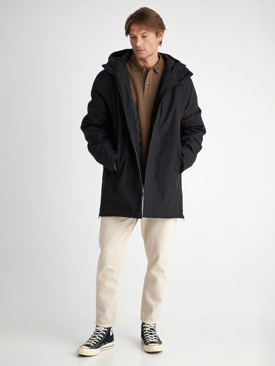 Winter Jacke Parka Schwarz