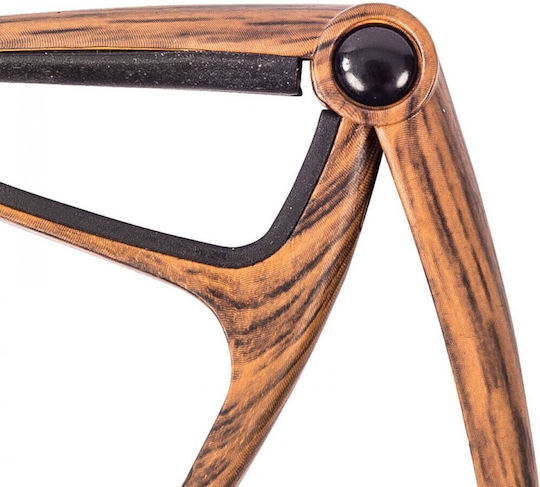 Kinsman Wooden Trigger Capo for Electric/Acoustic/Classic Guitar KAC-309 Brown