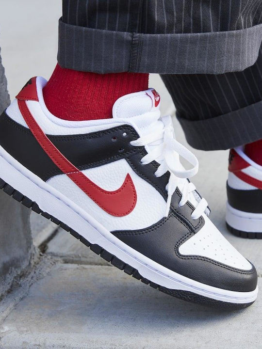 Nike Dunk Low Retro Herren Sneaker Black / White / University Red