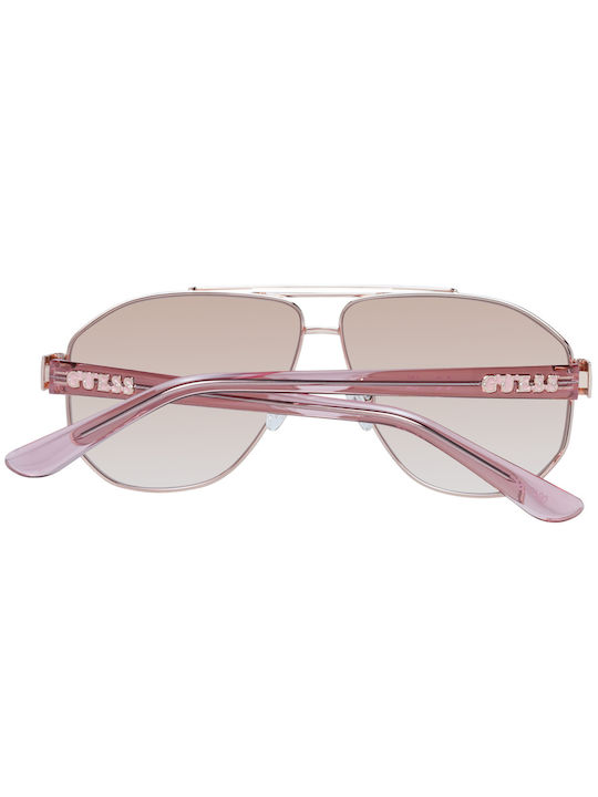 Guess Sunglasses with Rose Gold Metal Frame and Pink Gradient Lens GF6145 28F