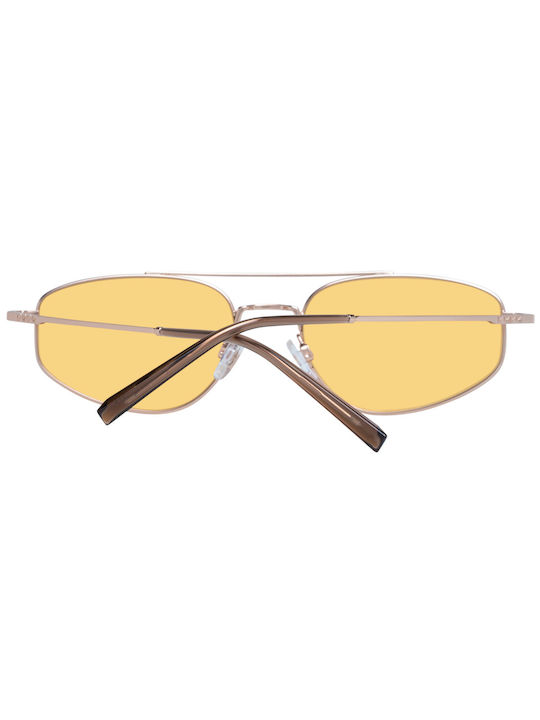 Pepe Jeans Unisex Sunglasses with Rose Gold Metal Frame and Yellow Lens PJ5178-C5