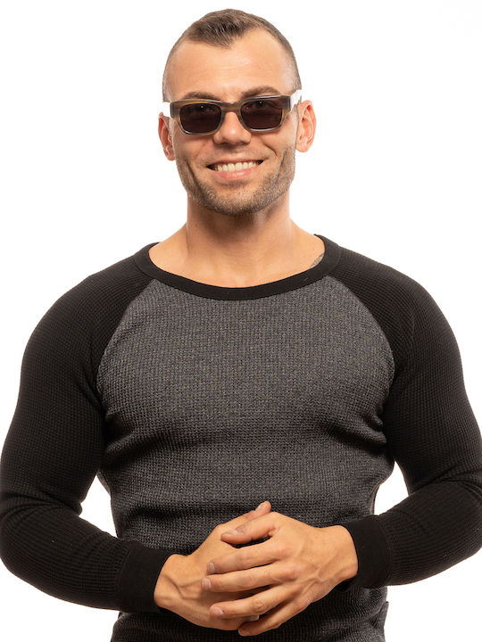 Hally&Son Unisex Sonnenbrille mit Rosa Kunststoff Gestell