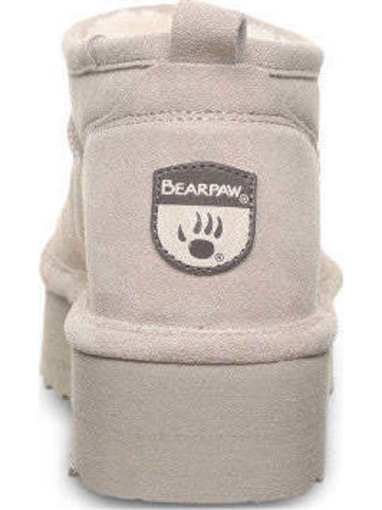 Велур Дамски Ботуши Бежови