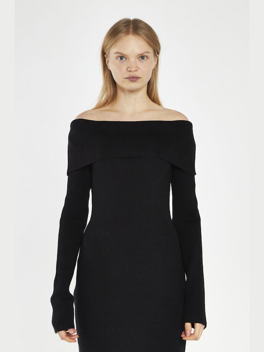 Glamorous Knitted Dress All Day Black