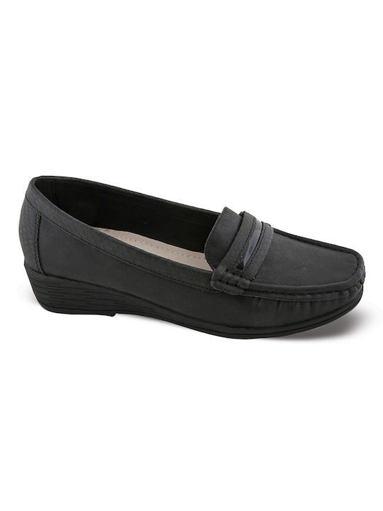 Blondie Women's Moccasins in Black Color