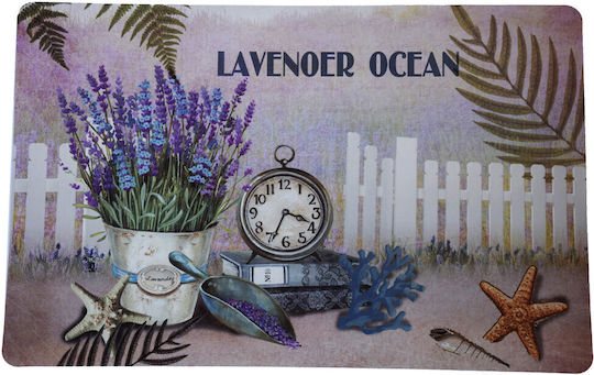 Set Plate Coasters Serving Meals Pufo Lavender World Design 6 Pieces