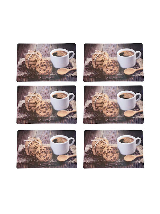 Set Untersetzer Serviert Mahlzeiten Pufo Perfektes Kaffee Design 6 Stück