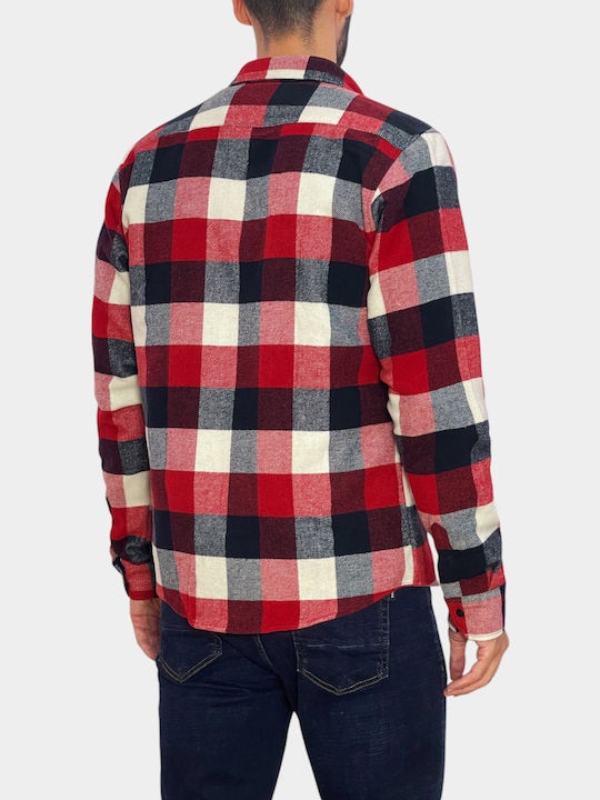 Long Sleeve Overshirt Burgundy