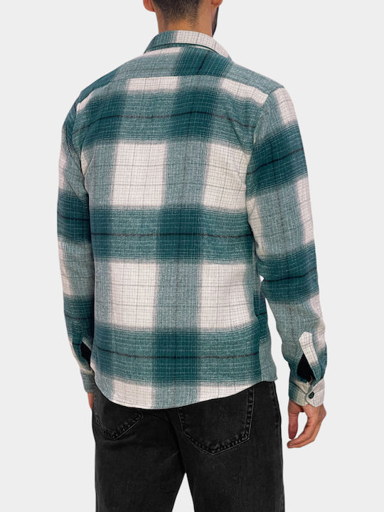 Μακρυμάνικo Overshirt Πετρόλ