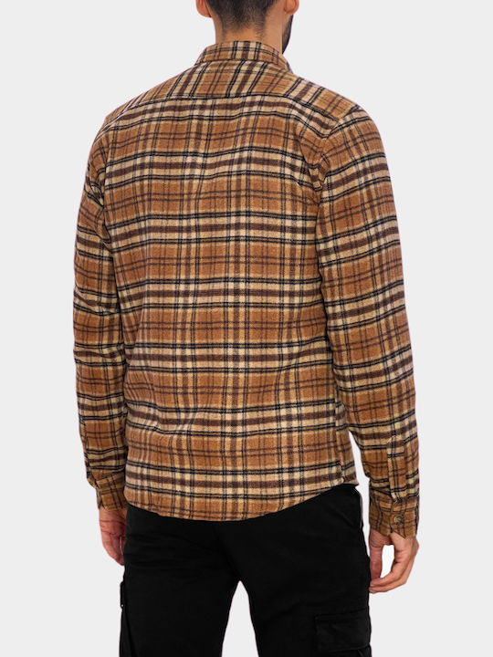 Overshirt Mânecă Lungă Ocru