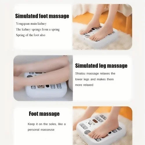 Roller Massage for the Legs with Vibration and Heating Function White TY800-1