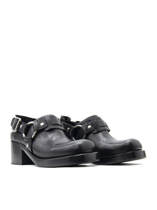 Leather Sandals Black