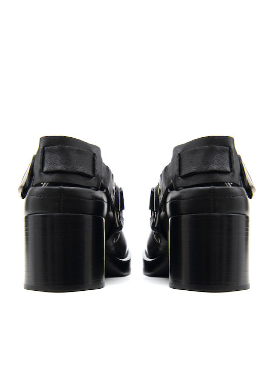 Leather Sandals Black