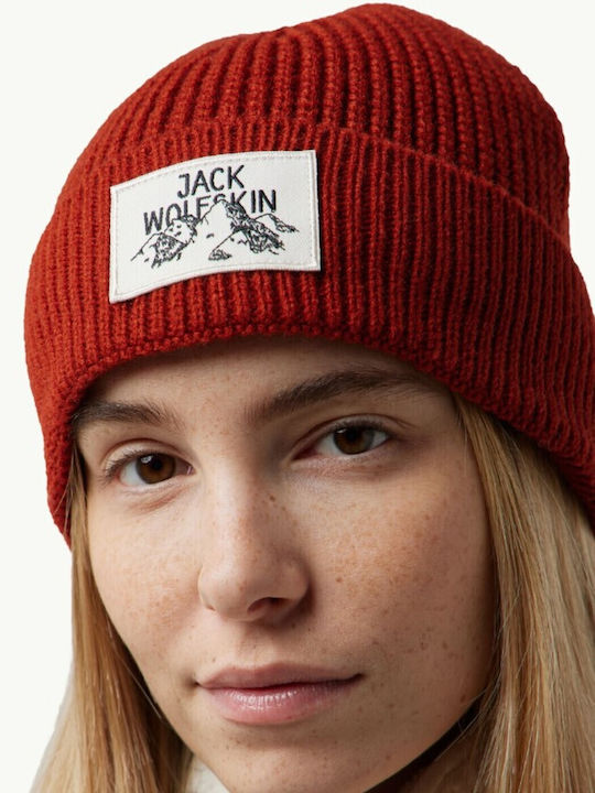 Beanie Unisex Beanie Knitted in Red color