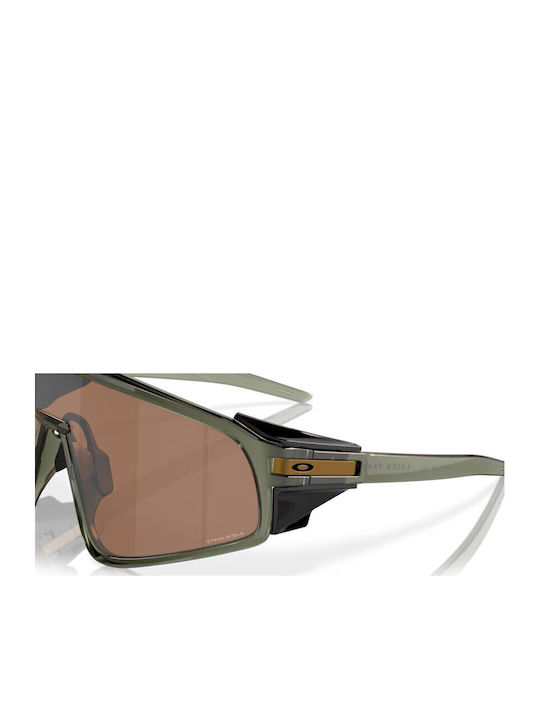 Oakley Prizm Men's Sunglasses with Green Plastic Frame and Brown Lens OO9404-03
