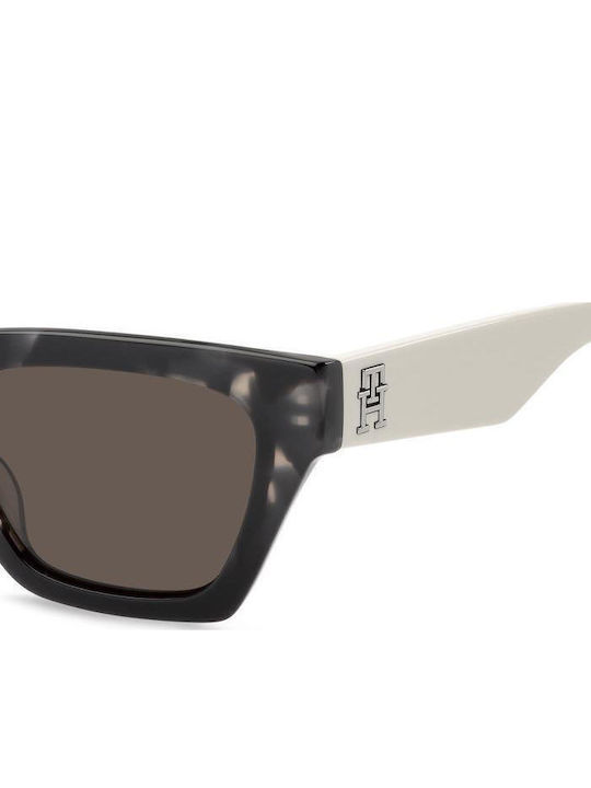 Tommy Hilfiger Women's Sunglasses with Brown Tartaruga Plastic Frame and Brown Lens TH2101/S TCB/70
