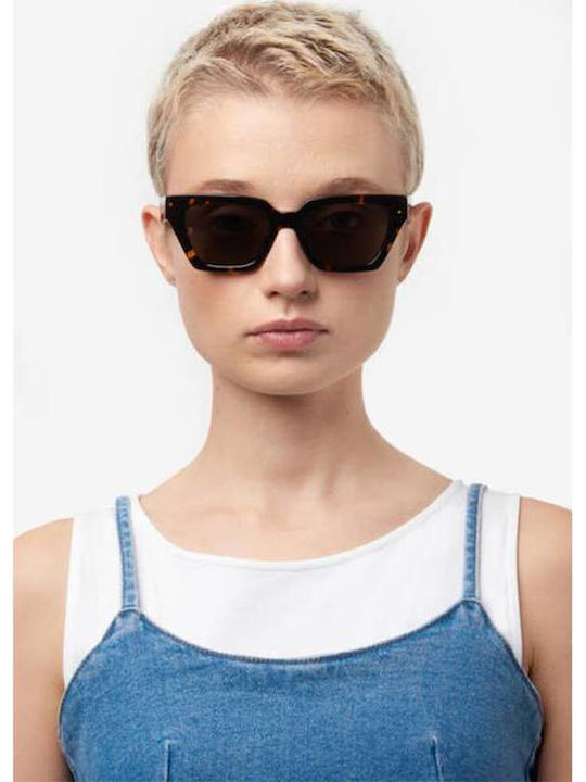 Tommy Hilfiger Women's Sunglasses with Brown Tartaruga Plastic Frame and Brown Lens TH2101/S TCB/70