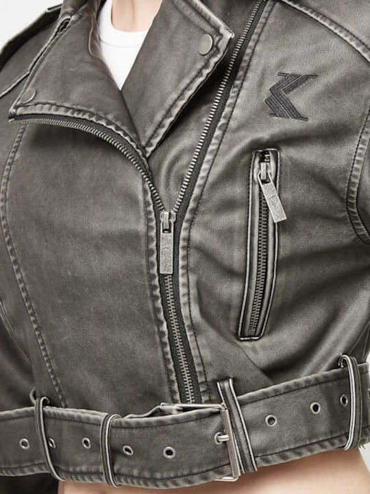 Γυναικείο Biker Jacket Μαύρο