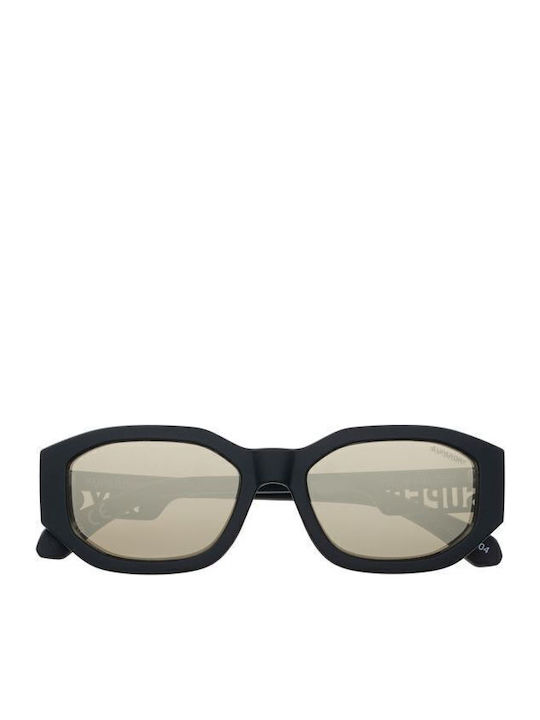 Superdry Unisex Sunglasses with Black Plastic Frame and Yellow Lens SDS 5020 104