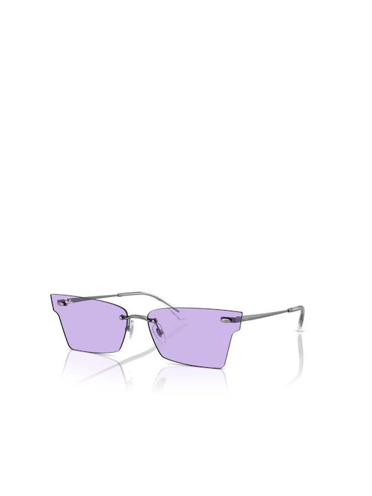 Ray Ban Women's Sunglasses with Purple Metal Frame and Purple Lens RB3730 004/1A