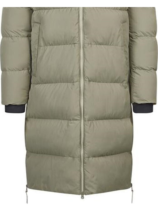 Kurz Damen Puffer Jacke Wasserdicht und Winddicht für Winter Olive