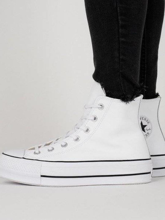 Chuck Taylor All Star Lift Flatforms Μποτάκια Λευκά 561676C