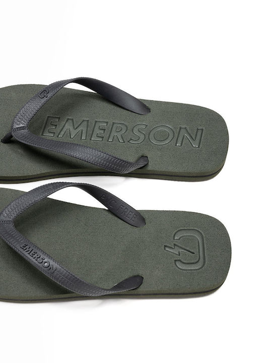Men's Flip Flops Khaki 211.EM95.03 Olive Black
